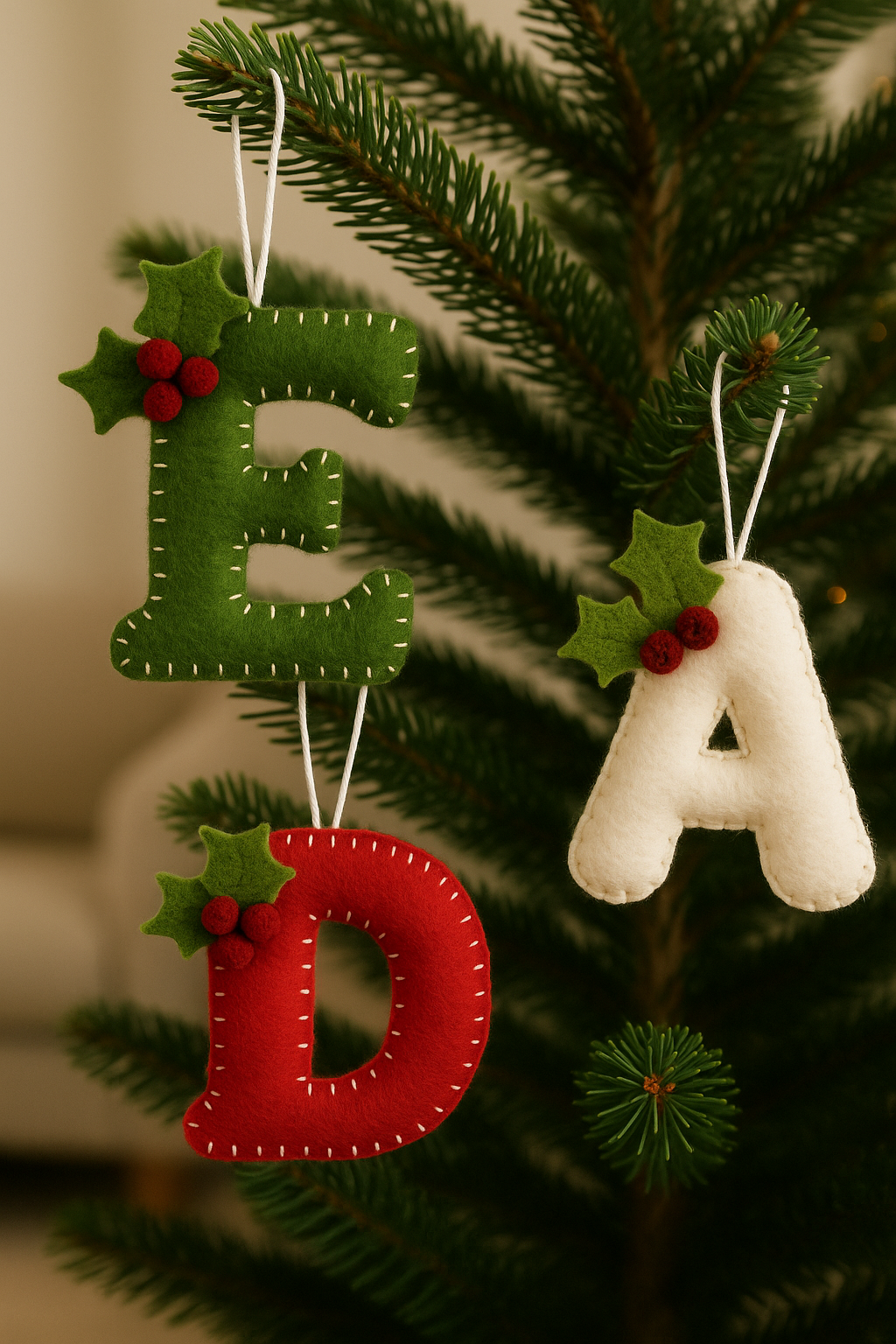 Décorations de Sapin de Noël faites main