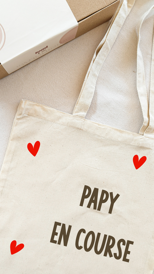 'Papy en Course' - Le Tote Bag pour Papy