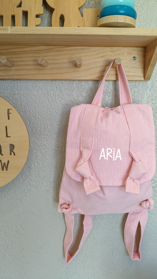Sac à dos enfant personnalisé 'ARIA' - Rose